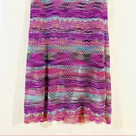 Laundry by Shelli Segal Multicolor Chic Knit Crochet Lined Mini Dress Size XS - Picture 3 of 10